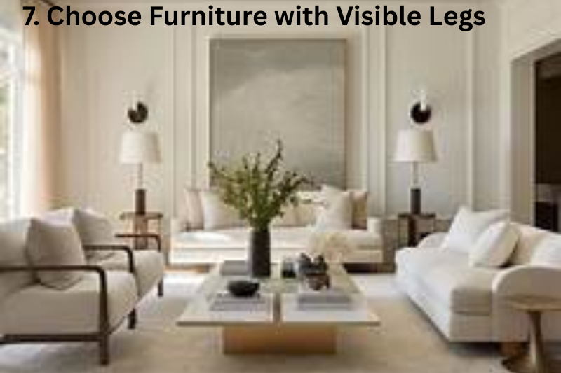 7. Choose Furniture with Visible Legs