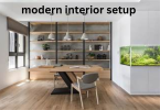 modern interior setup