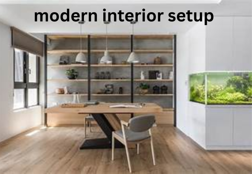 modern interior setup